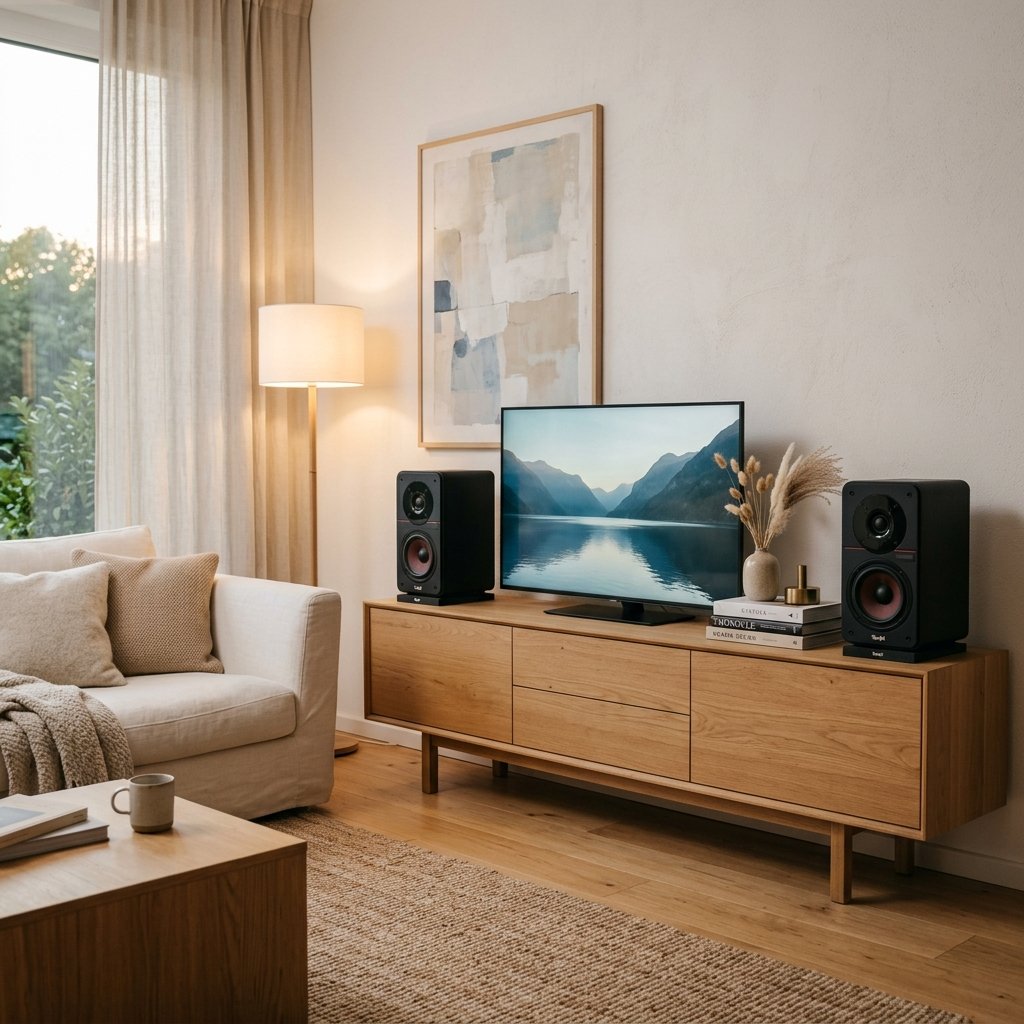 Teufel Ultima 20 Lautsprecher in modernem Wohnzimmer
